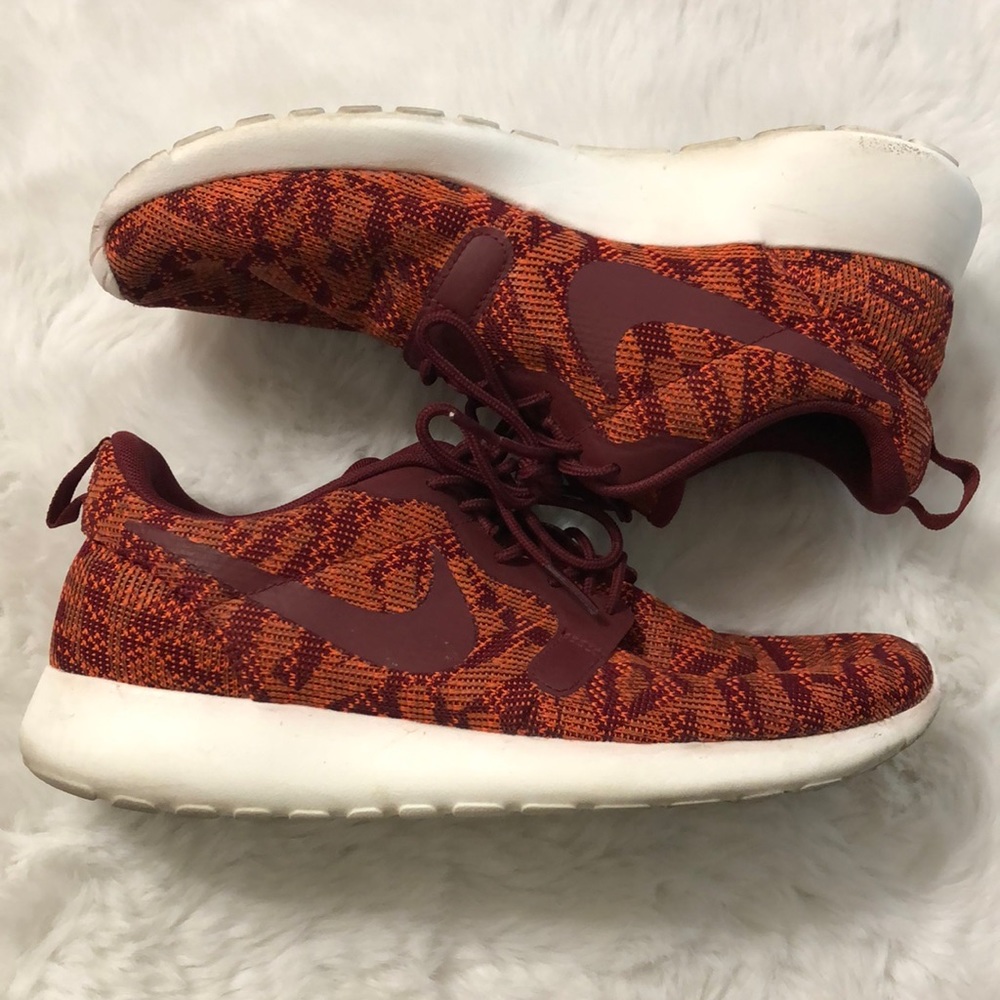Orange Burgandy Nike Roche Sneakers